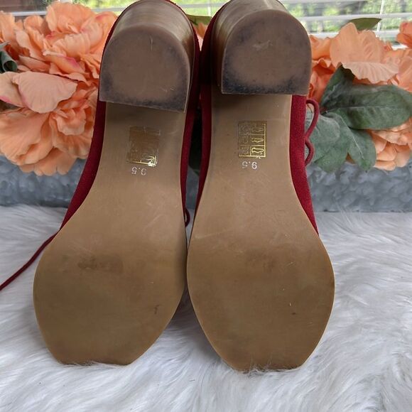 Jeffrey Campbell Cors Red Lace-Up Heeled Sandals Size 9.5 - Picture 6 of 8